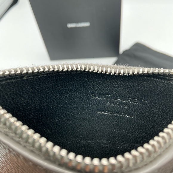 Saint Laurent Gray Card Holder - Picture 6 of 7